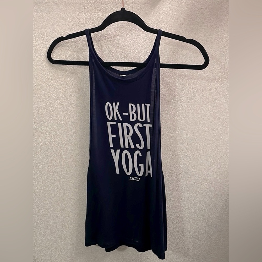 Lorna Jane Always Yoga Navy Tank - Picture 4 of 7